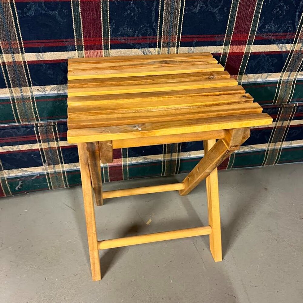 Folding Wooden Stool